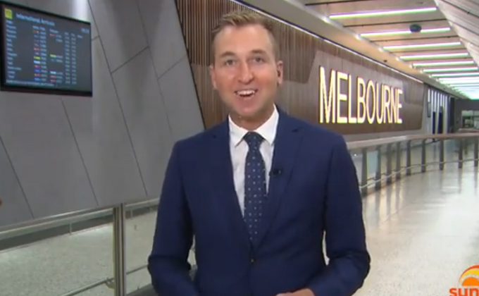 Uključenje sa aerodroma - ovako presrećni australijski novinar govori o Novaku!